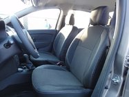 Renault Logan II 2013–2022 Autosēdekļu pārvalki (ekoāda + audums, Premium) foto 5
