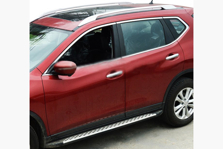 Nissan X-trail T32/Rogue 2014–2021 Jumta reliņi, oriģinālais dizains (pelēki) Image
