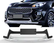 Kia Sportage 2015–2021 Priekšējā un aizmugurējā lūpas uzlika 2015-2019 V3 (plastmasa) foto 1