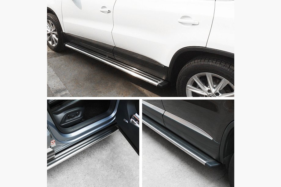 Volkswagen Tiguan 2007–2016 ORIĢINĀLS! Sānu sliekšņi (2 gab., alumīnijs) Image