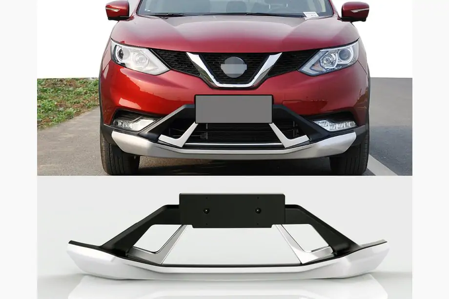 Nissan Qashqai 2014–2021 Priekšējais un aizmugurējais lūpas spoilers V3 (plastmasa) Image