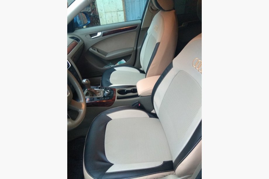 Audi A4 B8 2007–2015 Autosēdekļu pārvalki (mākslīgā āda↗audums, Premium) Image