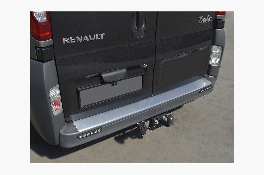 Opel Vivaro 2001–2015 Aizmugurējā bampera aizsarguzlika ar ieloci Nataniko (nerūsējošais tērauds) Image