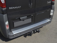 Opel Vivaro 2001–2015 Aizmugurējā bampera aizsarguzlika ar ieloci Nataniko (nerūsējošais tērauds) foto 1