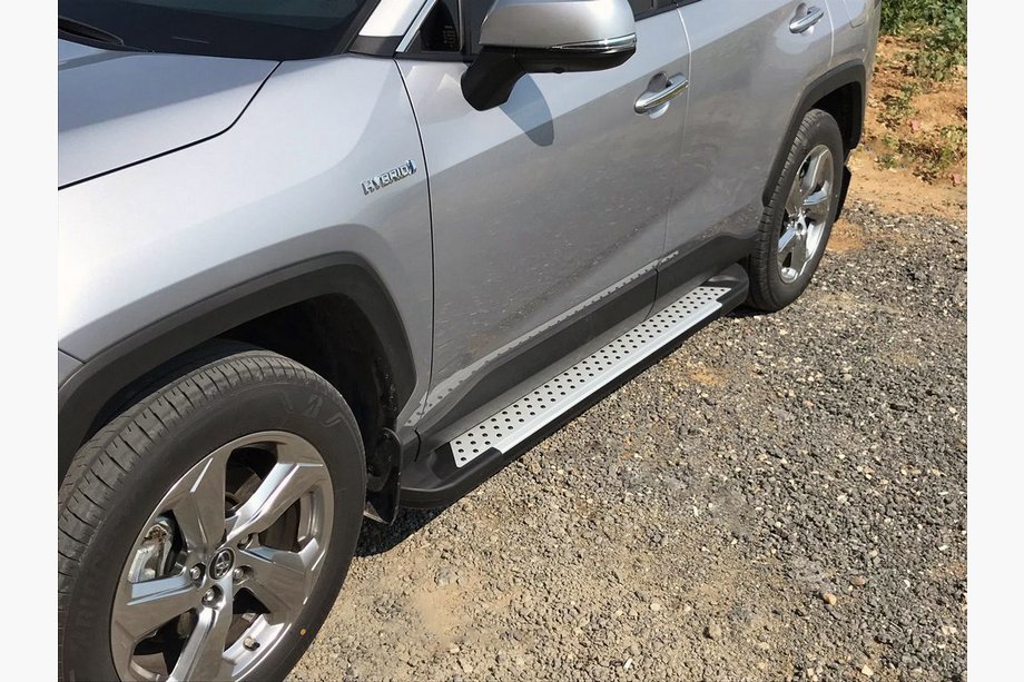 Toyota Rav 4 2019–2025 Sānu pakāpieni Allmond Grey (2 gab., alumīnijs) Image