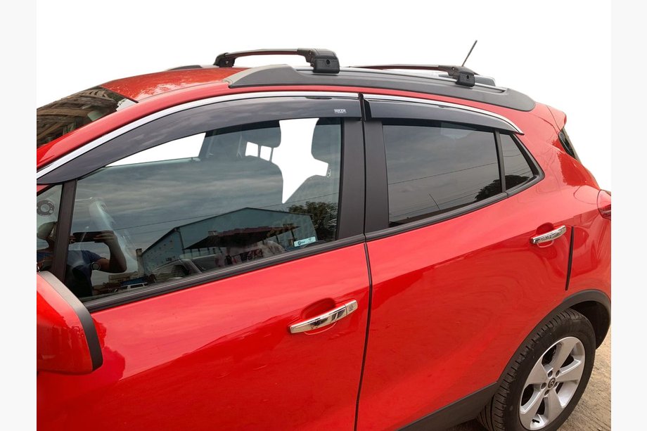 Opel Mokka 2012–2021 Logu vēja deflektori ar hromētu līsti (4 gab., Niken) Image