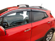Opel Mokka 2012–2021 Logu vēja deflektori ar hromētu līsti (4 gab., Niken) foto 1