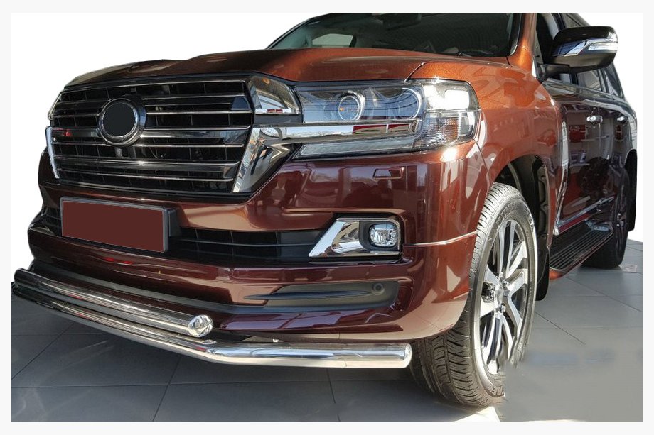 Toyota Land Cruiser 200 2007–2021 Priekšējais aizsargstienis ST014 (2015+, nerūsējošais tērauds) 60 x 60 mm Image