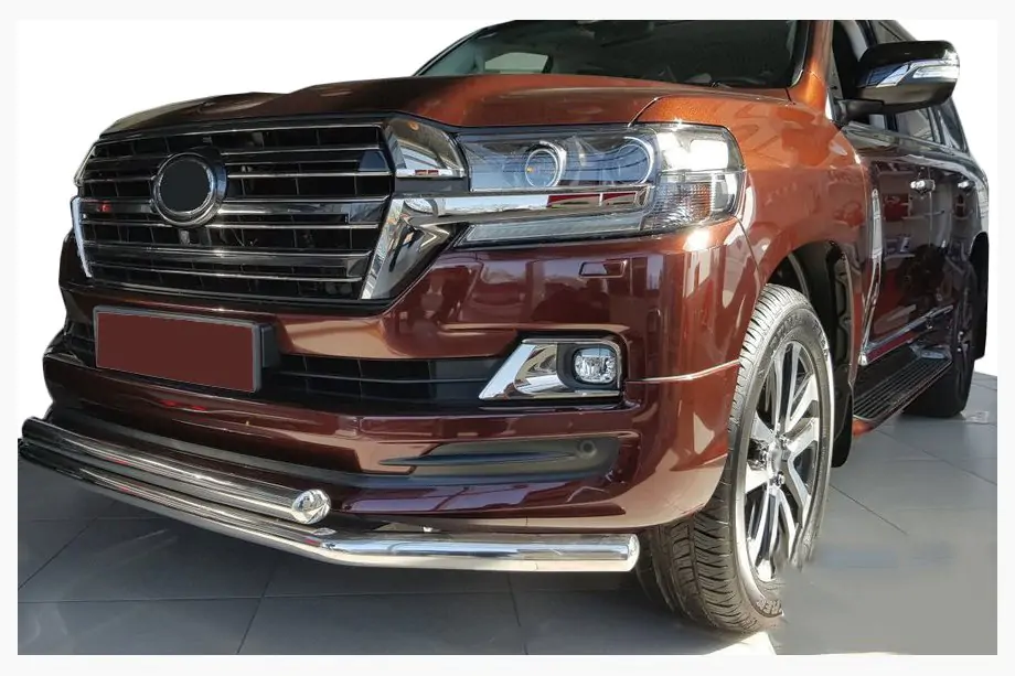 Toyota Land Cruiser 200 2007–2021 Priekšējais aizsargstienis ST014 (2015+, nerūsējošais tērauds) Image