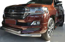 Toyota Land Cruiser 200 2007–2021 Priekšējais aizsargstienis ST014 (2015+, nerūsējošais tērauds) foto 1