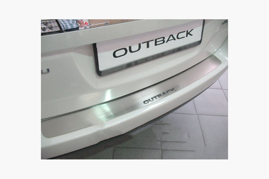 Subaru Outback 2009–2014 Natanika aizmugurējā bufera aizsarguzlika (nerūsējošais tērauds) Image