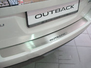 Subaru Outback 2009–2014 Natanika aizmugurējā bufera aizsarguzlika (nerūsējošais tērauds) foto 1