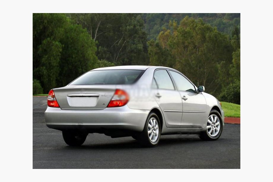 Toyota Camry 2001–2006 Hromēta līste virs numura zīmes Image