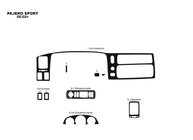Mitsubishi Pajero Sport 1996–2007 Instrumentu paneļa uzlikas (2002-2007) foto 3