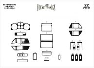 Mitsubishi Pajero Wagon III 1999–2006 Paneļa uzlikas (Meric) Alumīnijs foto 2