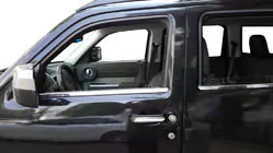 Jeep Cherokee/Liberty 2007–2013 Logu moldings (nerūsējošais tērauds) foto 1