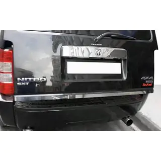 Bagāžnieka malas uzlika (nerūsējošā tērauda) Dodge Nitro 2006–2011 foto 1
