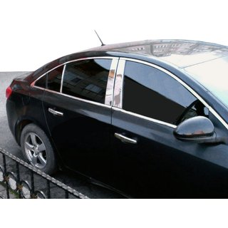 Durvju statņu apdares līstes (4 gab., nerūsējošais tērauds) Fiat Albea 2002–2012