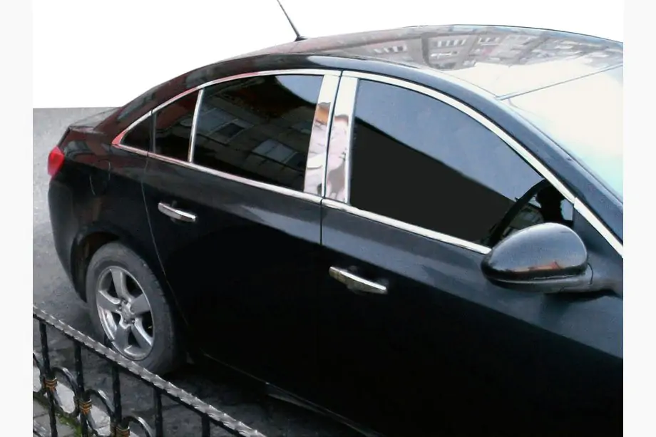Fiat Albea 2002–2012 Durvju statņu apdares līstes (4 gab., nerūsējošais tērauds) Image