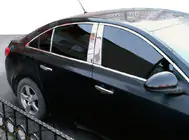 Fiat Albea 2002–2012 Durvju statņu apdares līstes (4 gab., nerūsējošais tērauds) foto 1