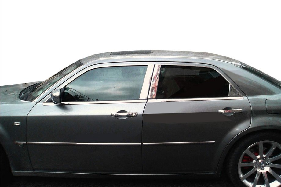Chrysler C300 2004–2011 Durvju statņu moldings (nerūsējošais tērauds) Image