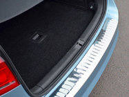 Volkswagen Passat B7 2012–2015 Aizmugurējā bampera uzlika OmsaLine, spīdīga (SW, nerūsējošais tērauds) foto 1