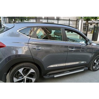 Durvju moldingi (plati, 4 gab., nerūsējošais tērauds) Hyundai Tucson TL 2016–2021 foto 1