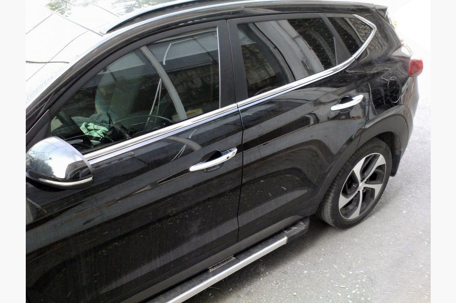 Hyundai Tucson TL 2016–2021 Apakšējā logu apmale (6 gab., nerūsējošais tērauds) Image