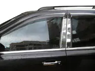 Kia Sorento II XM 2009–2014 Hroma uzlikas durvju statņiem (8 gab., nerūsējošais tērauds) foto 1