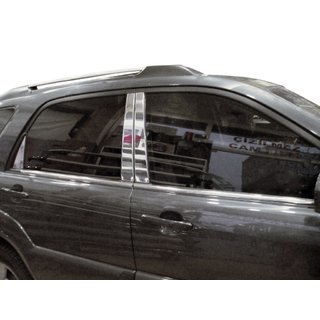 Virsbūves statņu uzlikas (6 gab., nerūsējošais tērauds) Kia Sportage 2004–2010 foto 1