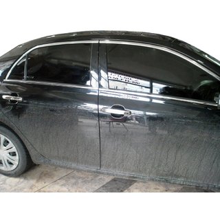 Logu augšējās apdares līstes (4 gab., nerūsējošais tērauds) Toyota Corolla 2007–2013 foto 1
