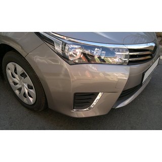 Miglas lukturu uzlikas (2013-2016, nerūsējošais tērauds) Toyota Corolla 2013–2019 foto 1