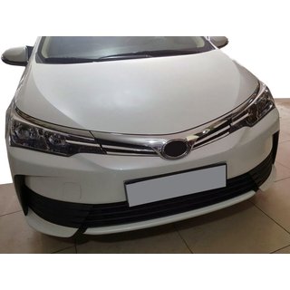 Radiatora režģa uzlikas (2017-2019, nerūs. tērauds) Toyota Corolla 2013–2019 foto 1
