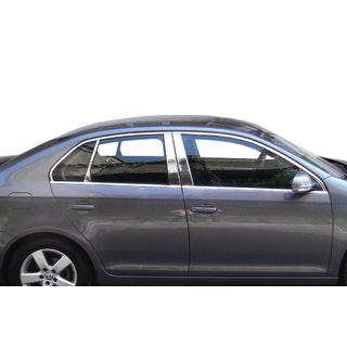 Ārējās logu apmales (4 gab., nerūsējošais tērauds) Volkswagen Jetta 2006–2011 foto 2