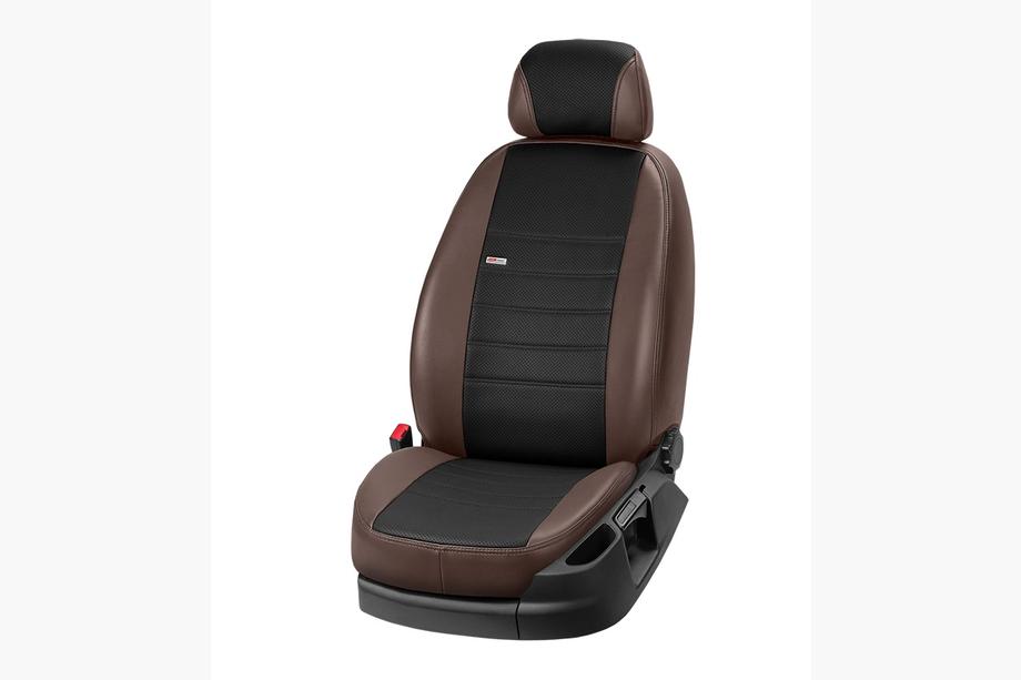 Renault Kangoo 2008–2020 Eko ādas autosēdekļu pārvalki Eco Laser 2020 (priekšējie) Foto 10