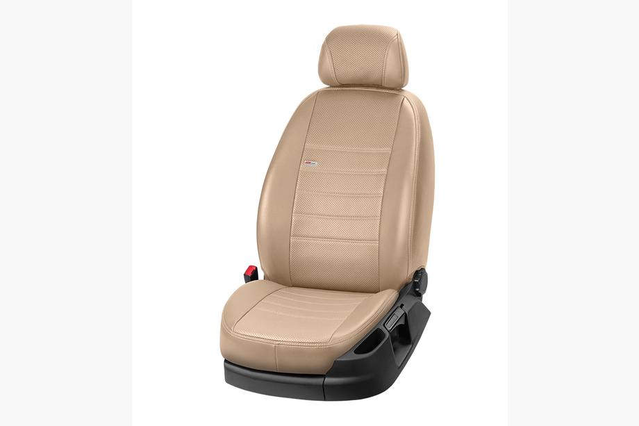 Renault Kangoo 2008–2020 Eko ādas autosēdekļu pārvalki Eco Laser 2020 (priekšējie) Foto 15