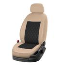 Ford Custom 2013–2022 Auto sēdekļu pārvalki no eko ādas + auduma + Alcantara Eco Prestige Antara (8 vai 9 vietas) foto 11