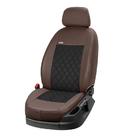 Ford Custom 2013–2022 Auto sēdekļu pārvalki no eko ādas + auduma + Alcantara Eco Prestige Antara (8 vai 9 vietas) foto 12