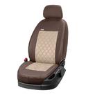 Ford Custom 2013–2022 Auto sēdekļu pārvalki no eko ādas + auduma + Alcantara Eco Prestige Antara (8 vai 9 vietas) foto 13
