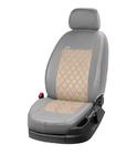 Ford Custom 2013–2022 Auto sēdekļu pārvalki no eko ādas + auduma + Alcantara Eco Prestige Antara (8 vai 9 vietas) foto 14