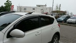 Nissan Qashqai 2010–2014 Hromēti jumta reliņi foto 2