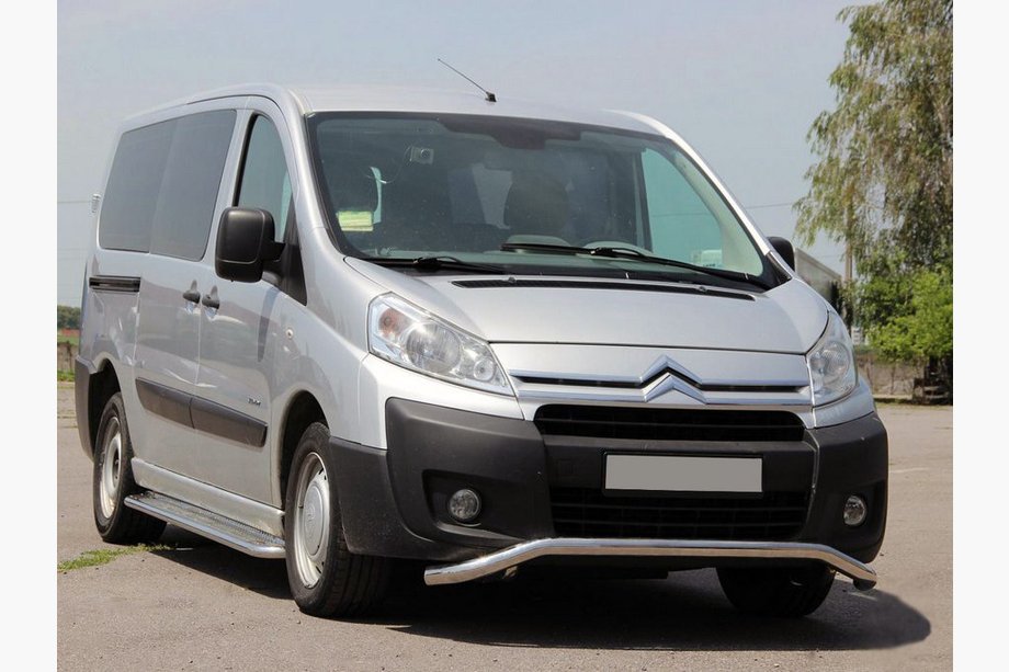 Citroen Jumpy 2007–2017 Priekšējais aizsargstienis ST007 (nerūsējošais tērauds) 60 mm Image