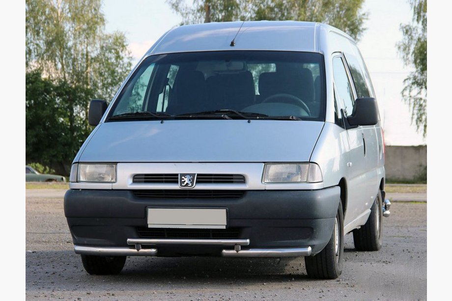 Citroen Jumpy 1996–2007 Priekšējais aizsargstienis ST009 (nerūsējošais tērauds) 60 mm Image