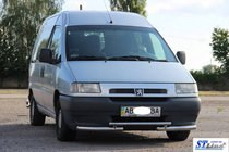 Citroen Jumpy 1996–2007 Priekšējais aizsargstienis ST009 (nerūsējošais tērauds) 60 mm foto 2