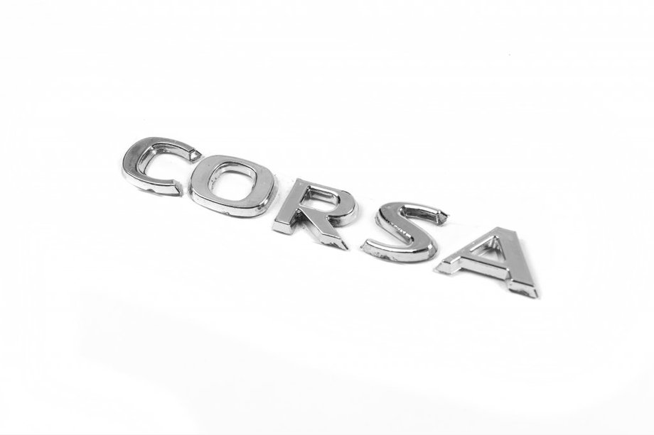 Opel Corsa C 2000–2006 Emblēma uzraksts Corsa 12,5 cm x 1,6 cm Foto 3