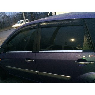 Ārējās logu apmales (4 gab., nerūsējošais tērauds) Ford Fiesta 2002–2008 foto 4