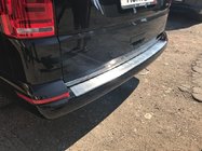 Volkswagen T6 2015–2024 Aizmugurējā bampera aizsarguzlika Omsa matēta (1 durvis, nerūsējošais tērauds) foto 4