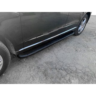 Sānu sliekšņi Tayga Black (2 gab., alumīnijs) Audi Q5 2008–2017 foto 1