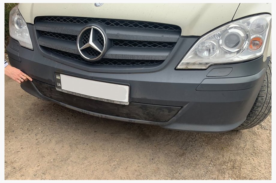 Mercedes Vito W639 2004–2014 Ziemas aizsegs buferim (2010-2015) Glancēta Foto 2