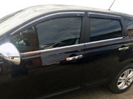 Nissan Qashqai 2007–2010 Ārējās logu apmales (4 gab., nerūsējošais tērauds) Standarta bāze, Carmos – turku tērauds foto 1